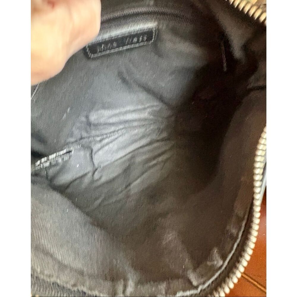 NINE WEST - Vintage-Style Shoulder Bag in Black Faux Leather. Perfect Condition - Picture 9 of 15